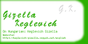 gizella keglevich business card